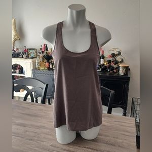 Gray Frenchi Racerback Tank Top